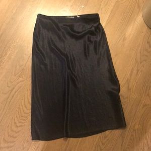 Vince navy slip skirt